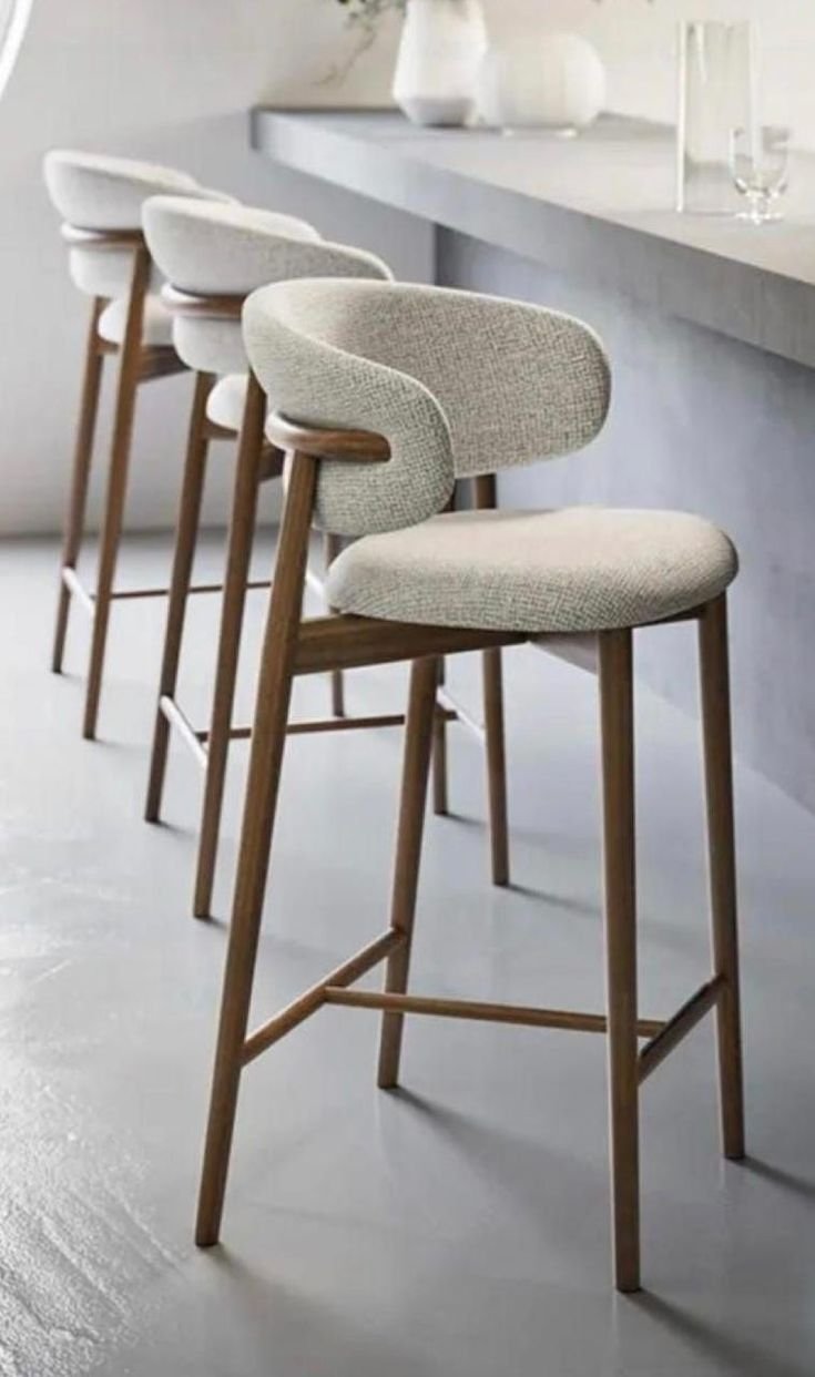 Classic designer wooden bar chair